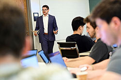 Rob Lalka teaches class in Lepage Center Incubator