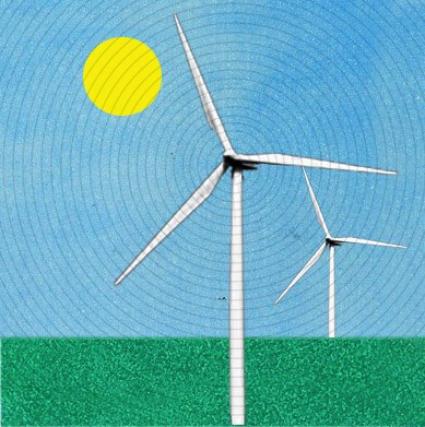 Windmills illustration