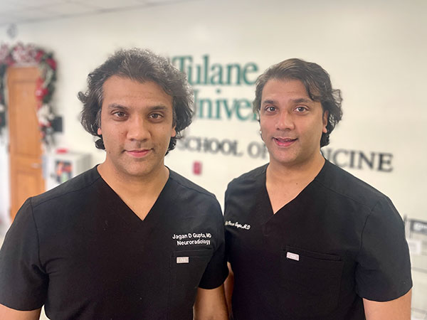 Neel and Jagan Gupta at Tulane School of Medicine