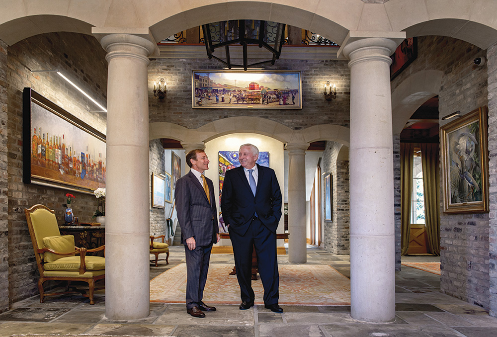 Bill with his son Jeffery Goldring (BSM '89), a co-owner and director of the Sazerac Co.