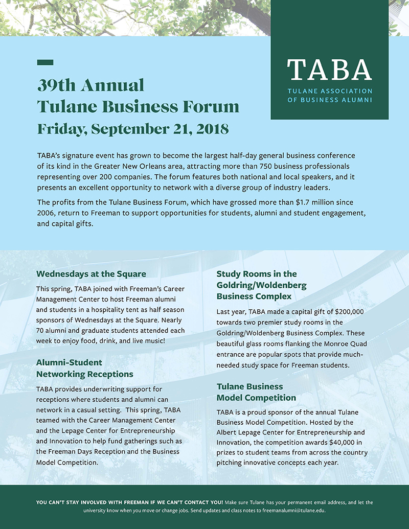 News from TABA