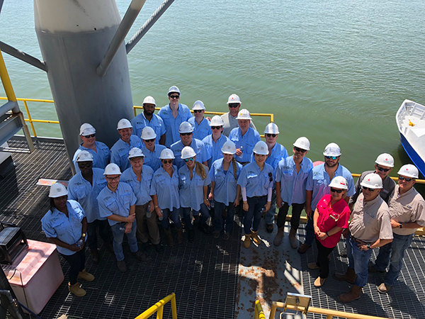 MME Students Visit Offshore Production Platform